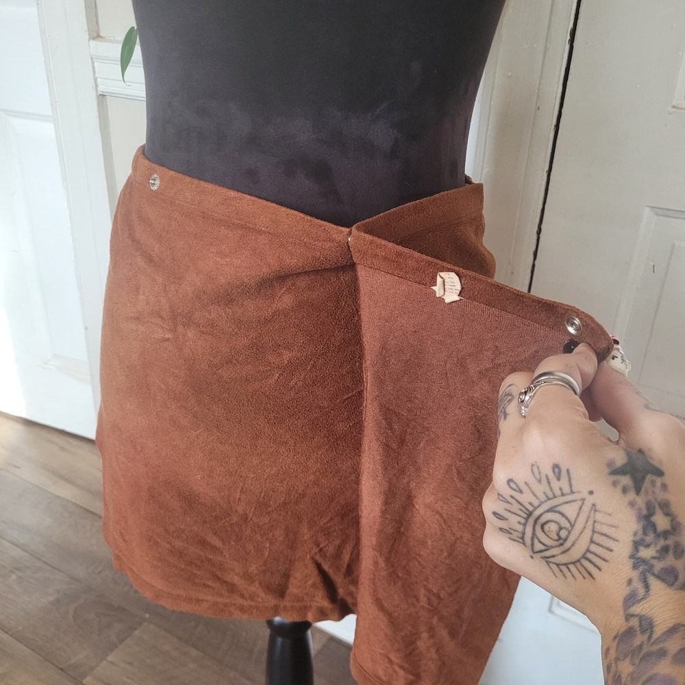 True Vintage 60s Burnt Orange Mens Wrap Around Towel/t133 - Picture 6 of 11